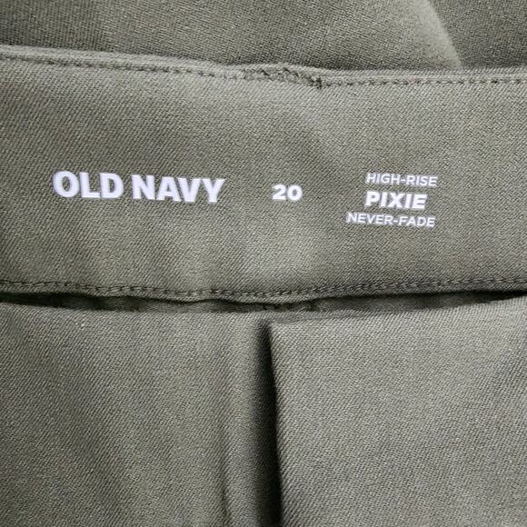 Old Navy Womens High Waisted Pixie Skinny Pants Size 20 Alpine Green 629563 - Picture 7 of 9
